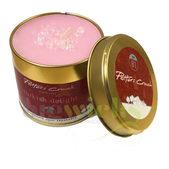 Potters Crouch - Candle Tin - Turkish Delight-1